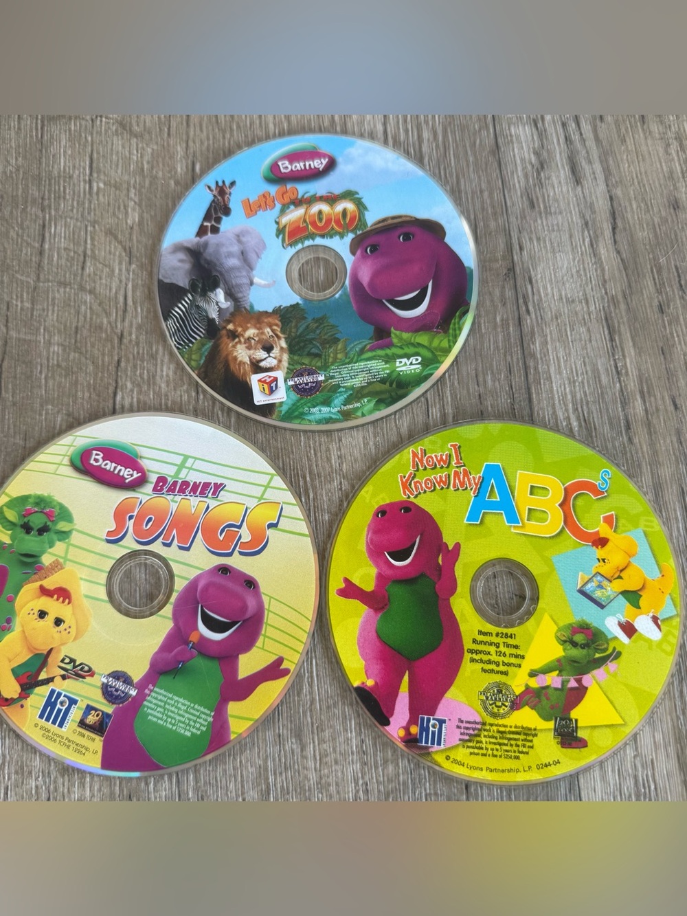 Lot Of 3 Barney DVD Movies